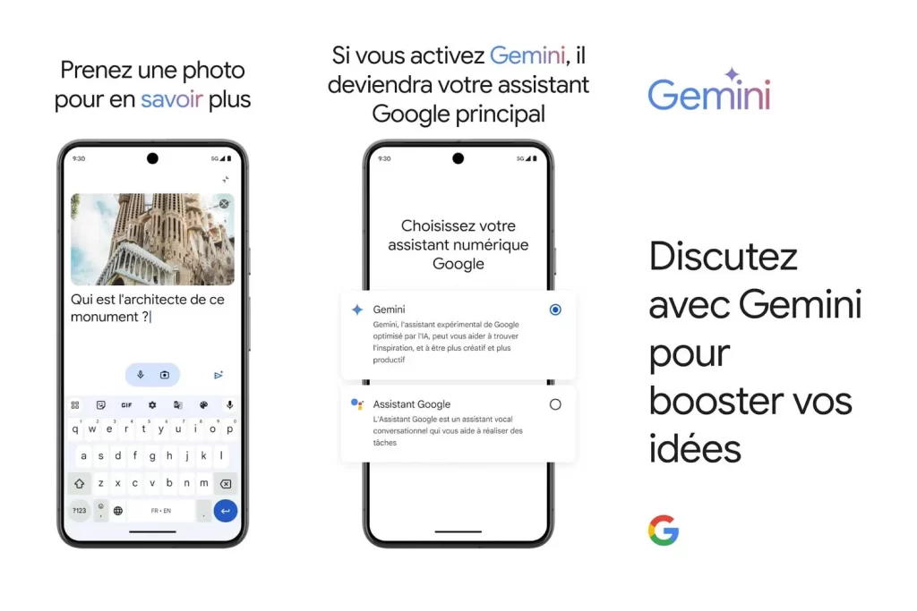 Gemini app sur Android