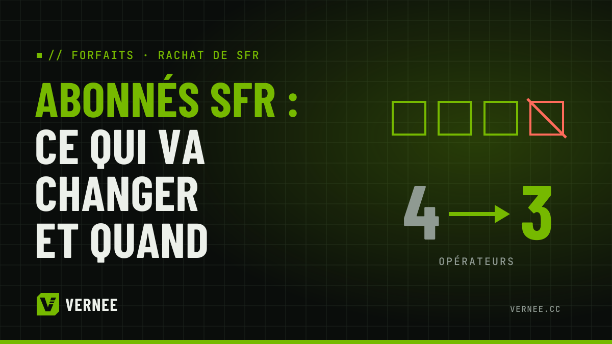 Rachat de SFR : abonnés SFR et RED, ce qui va changer et quand